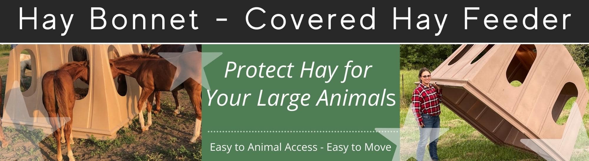 Covered Horse Hay Feeder - Large Animal Feeder - Pasture Feeder - Round Bale Feeder - Dade City Florida
