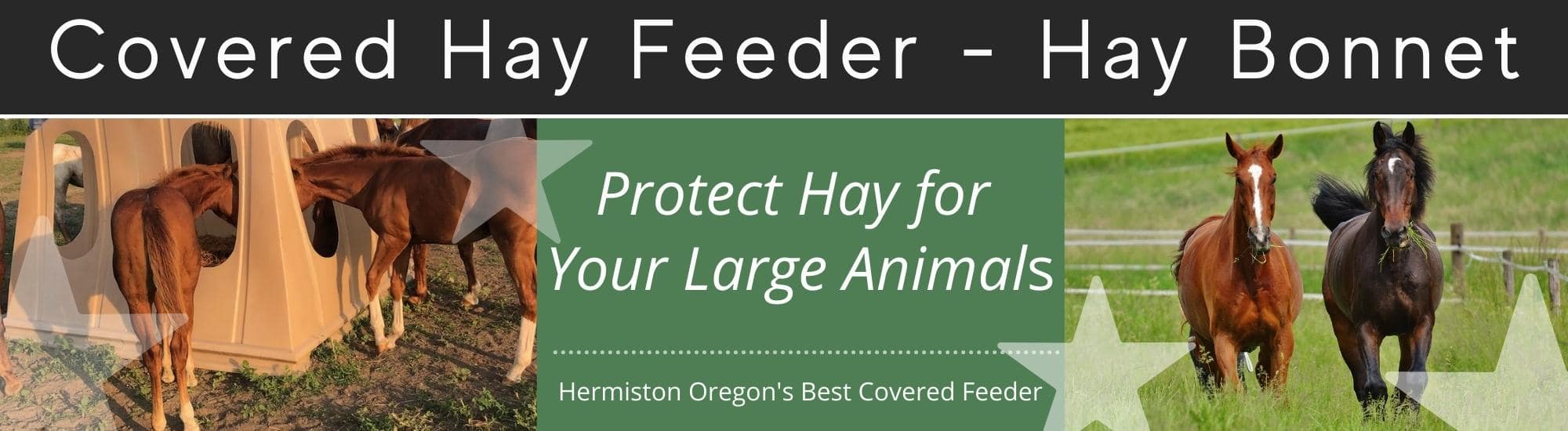 Covered Horse Hay Feeder - Hermiston Oregon